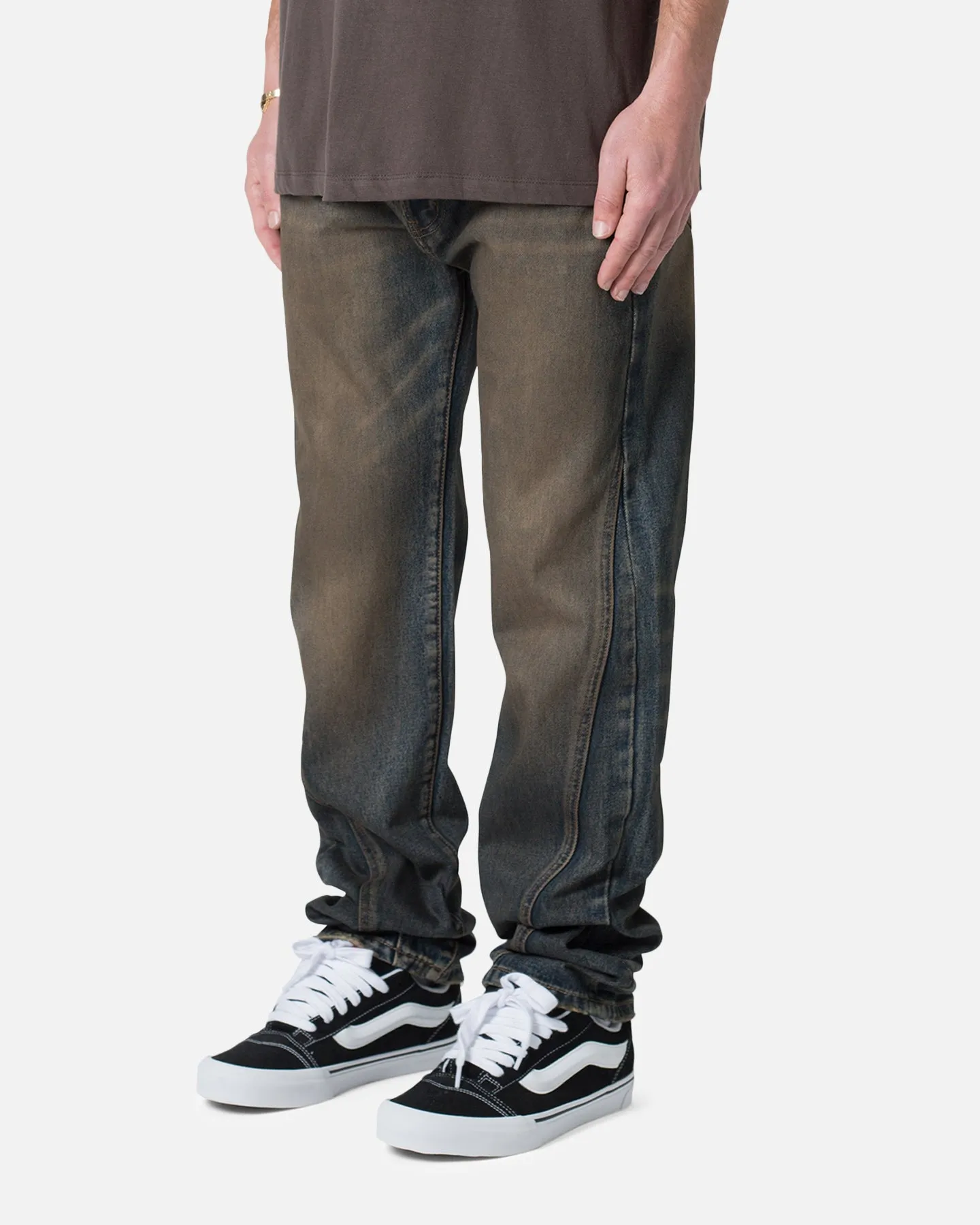 MNML V380 Baggy Denim Jeans Rust