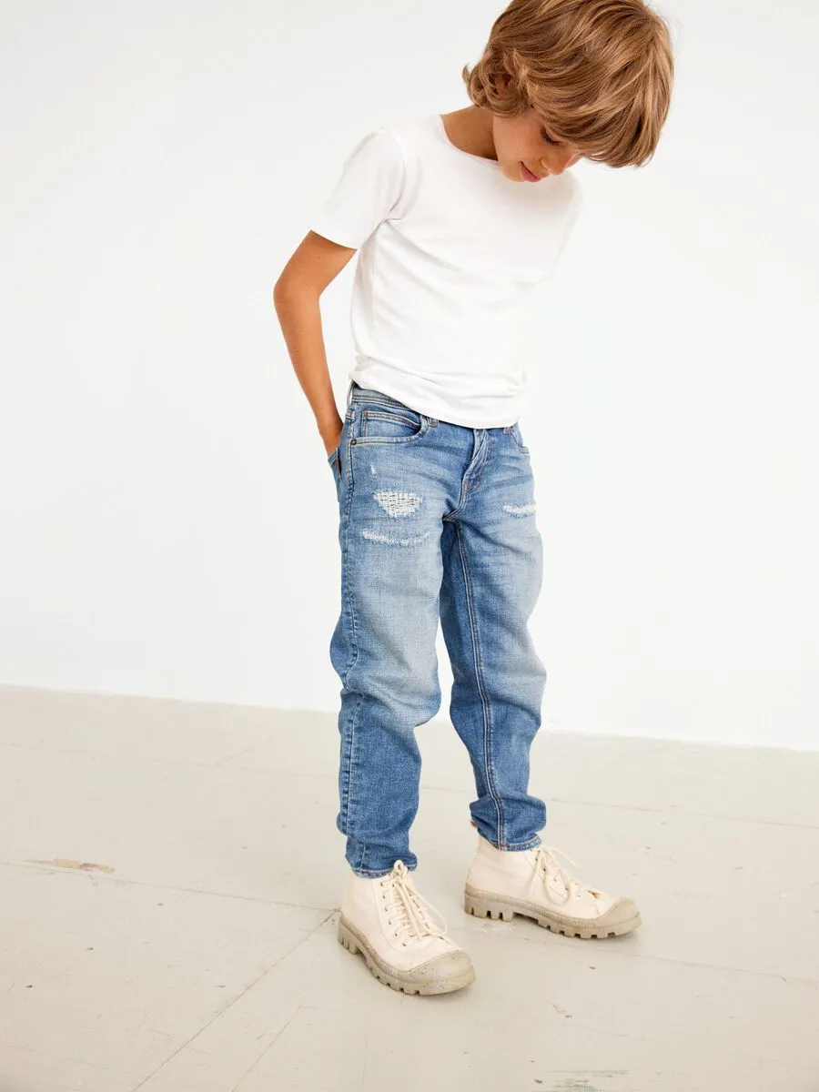 name it boy's jeans trousers Chris 13197236 medium blue denim