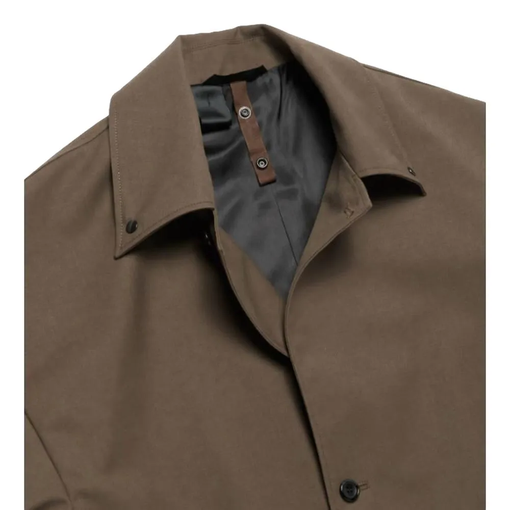 N.HOOLYWOOD BALMACAAN COAT-BROWN