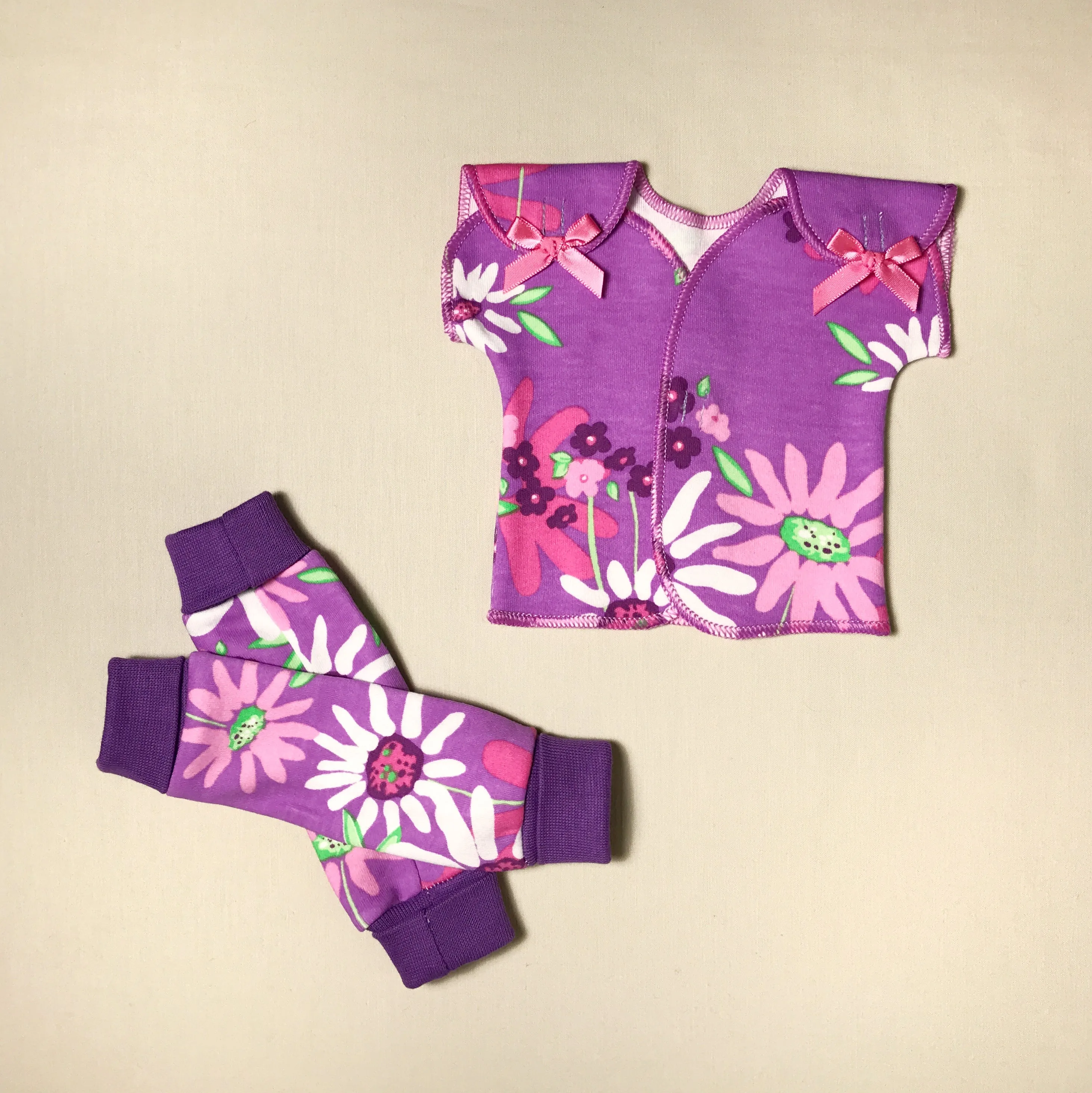 NICU Friendly Leg Warmers Wild Flower