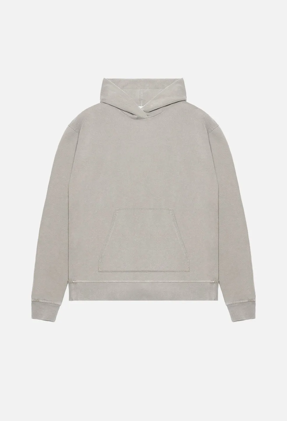 Oversized Cropped Hoodie / Clay