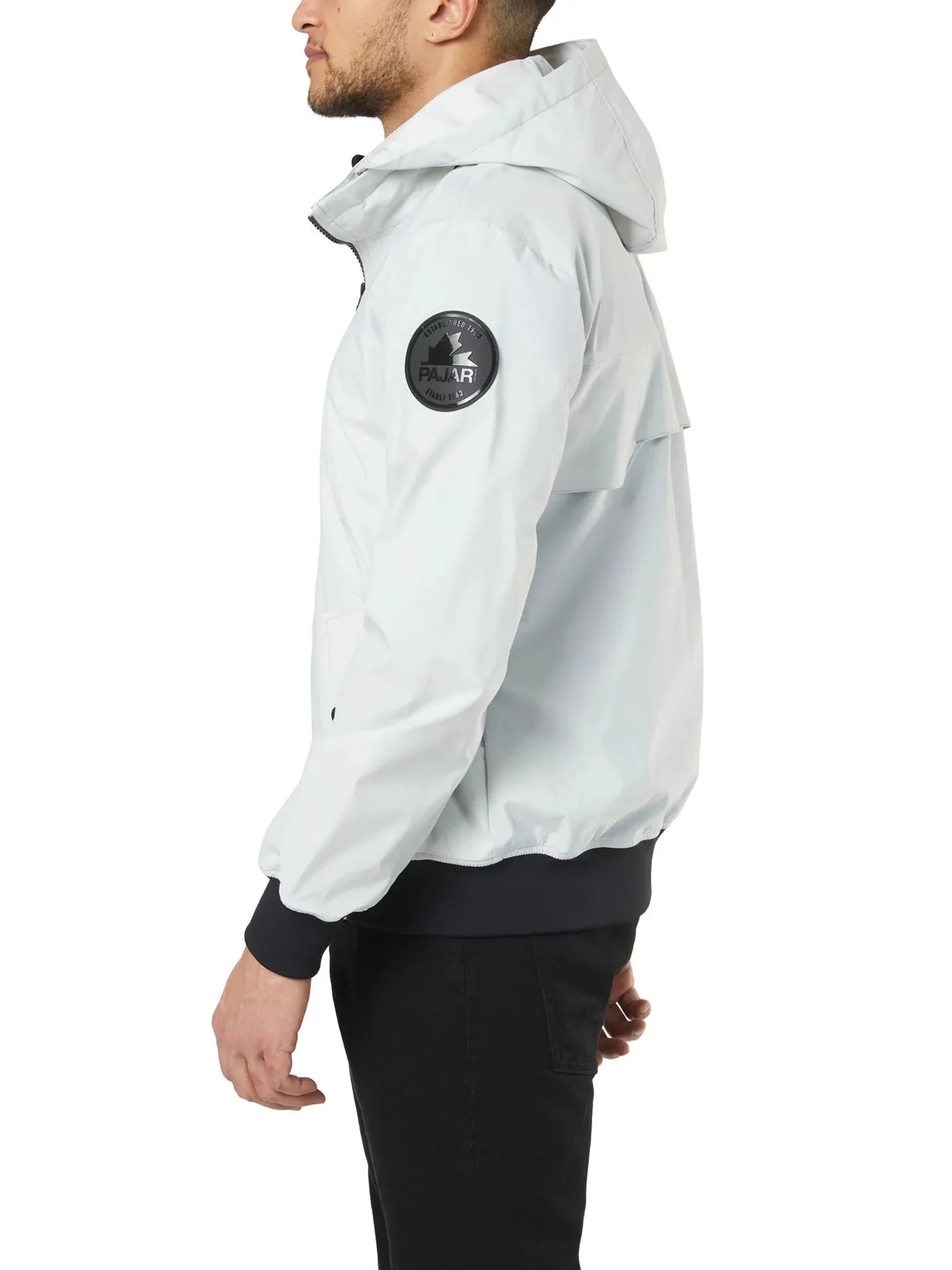 Pajar Mens Halcyon Bomber Rain Jacket - SILVER