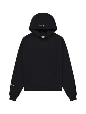 Prior Embroidery Logo Oversized Hoodie Onyx