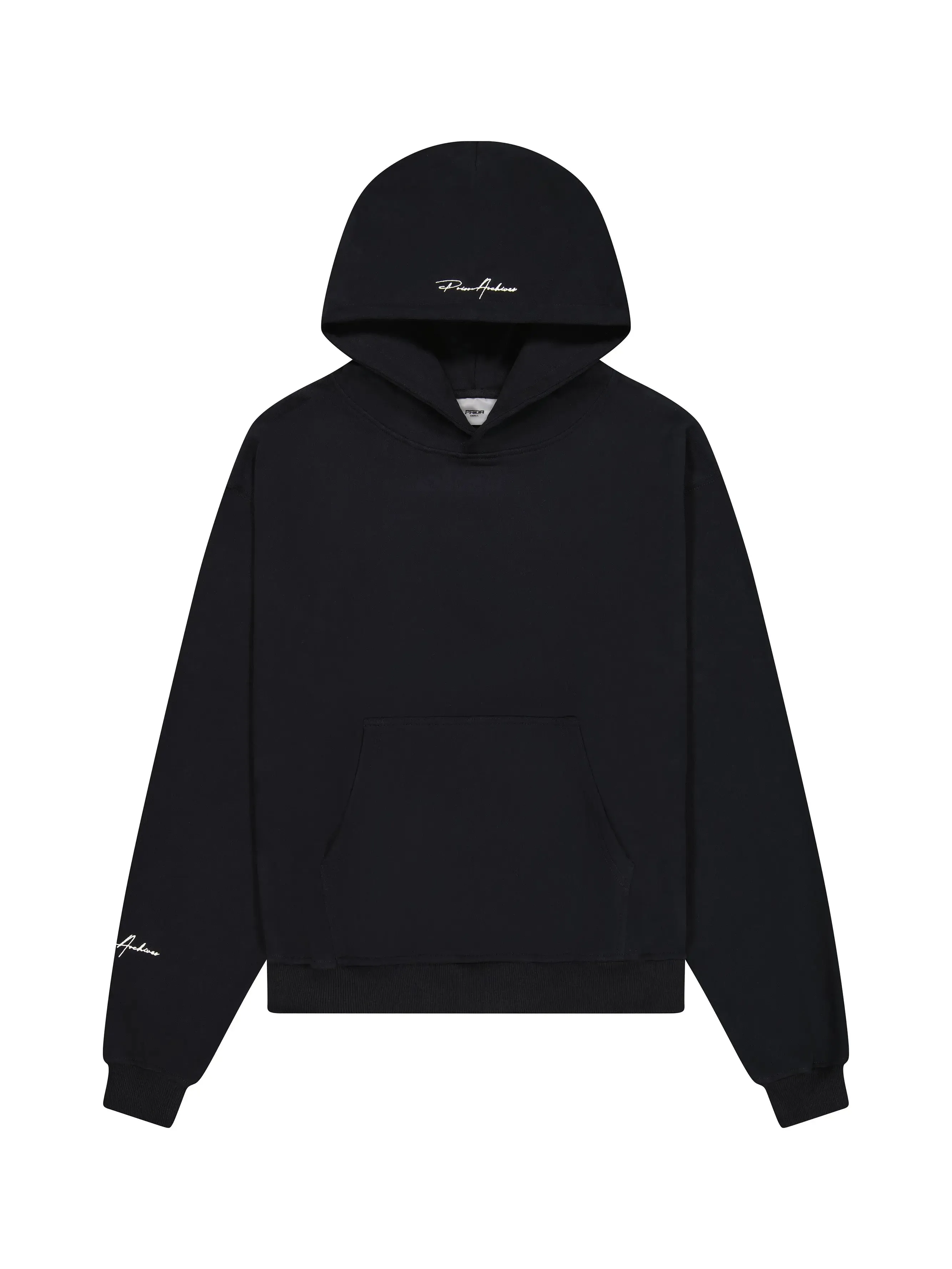 Prior Embroidery Logo Oversized Hoodie Onyx