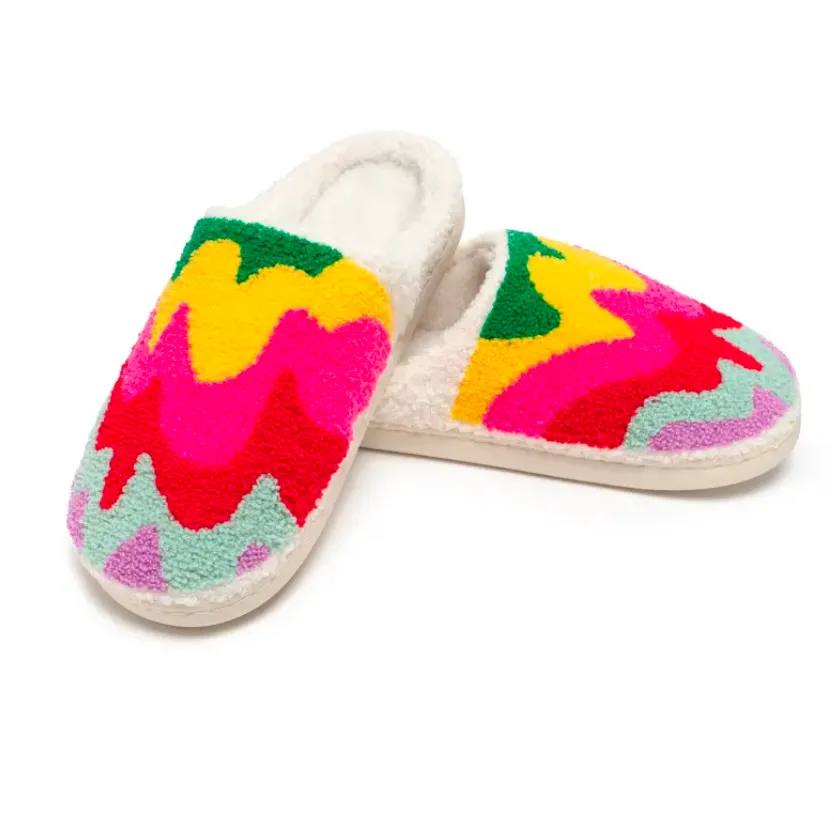 Rainbow Drip Slippers