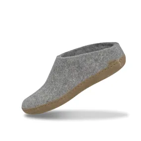 Slip-on with leather sole - Grey