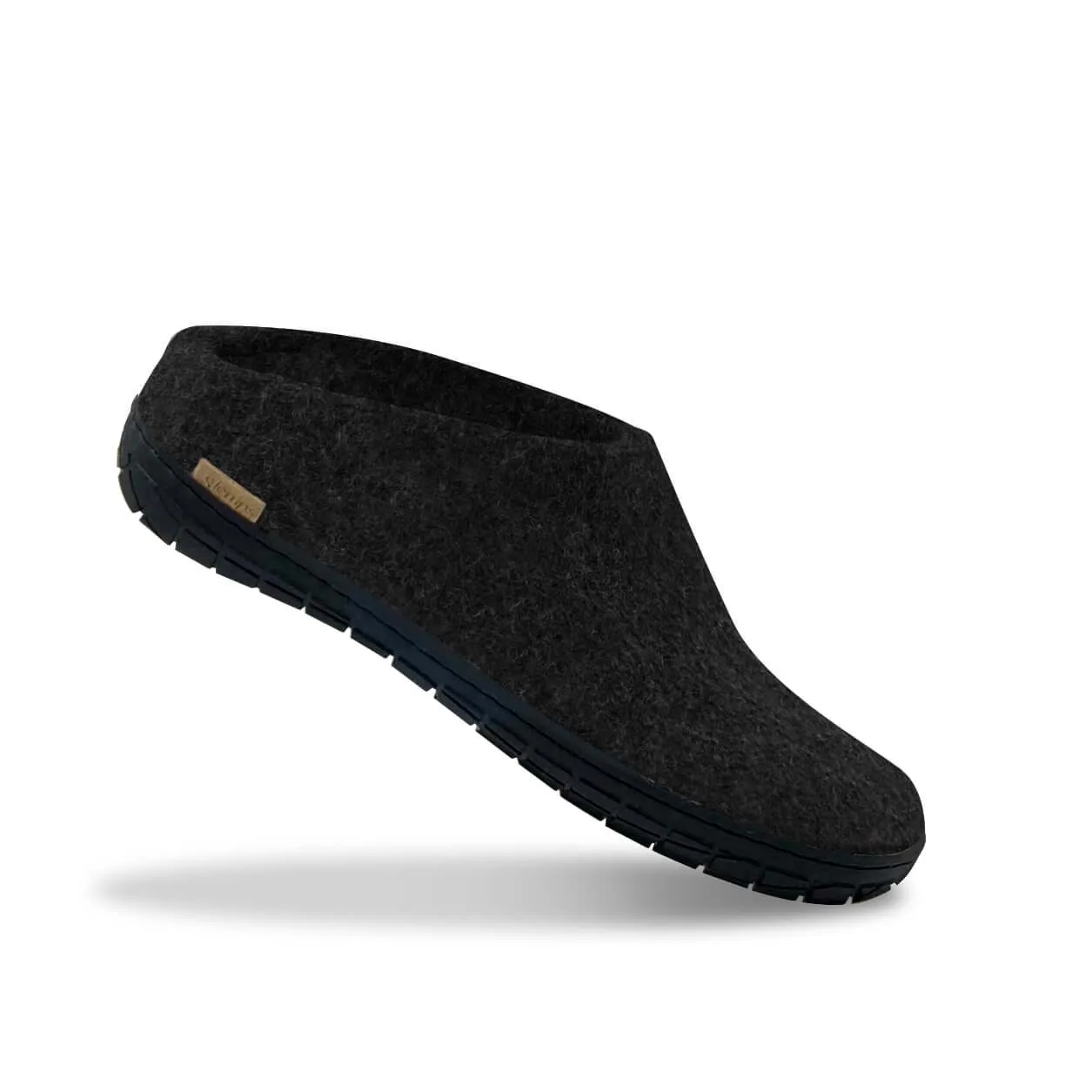 Slip-on with natural rubber sole - black - Charcoal