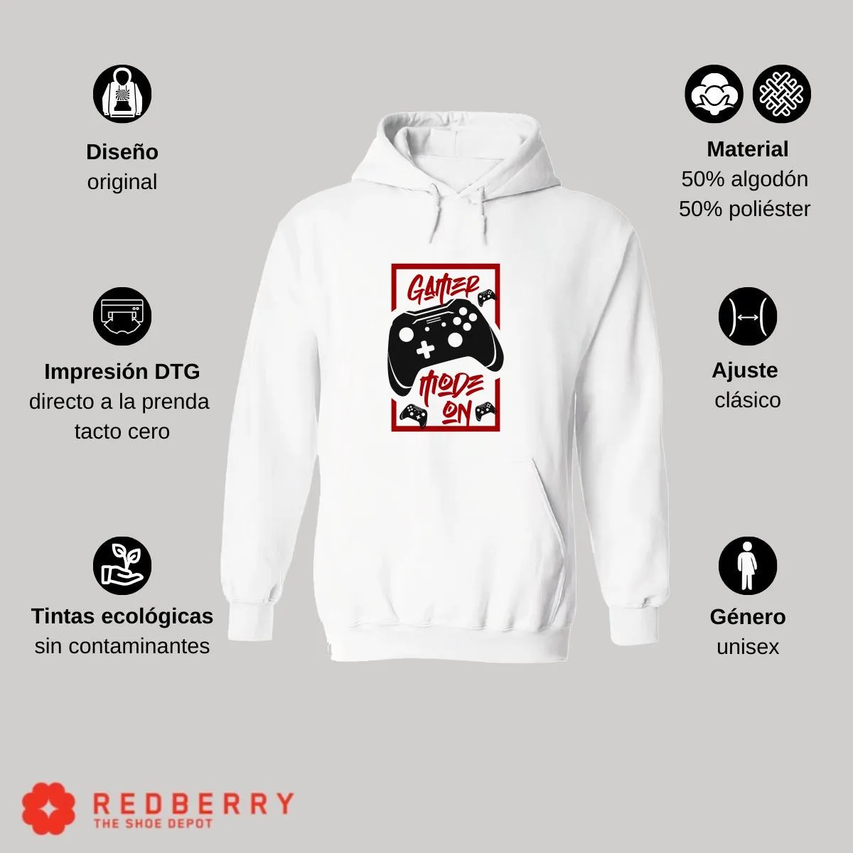 Sudadera Hombre  Hoodie Gamer Videojuegos Frases 064