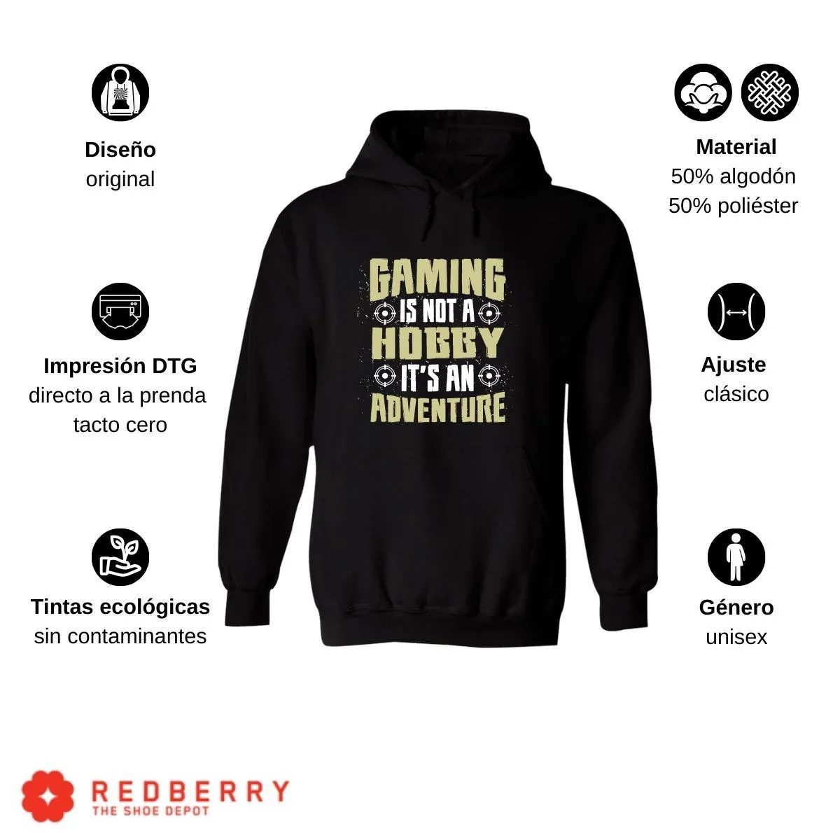 Sudadera Hombre  Hoodie Gamer Videojuegos Frases 070