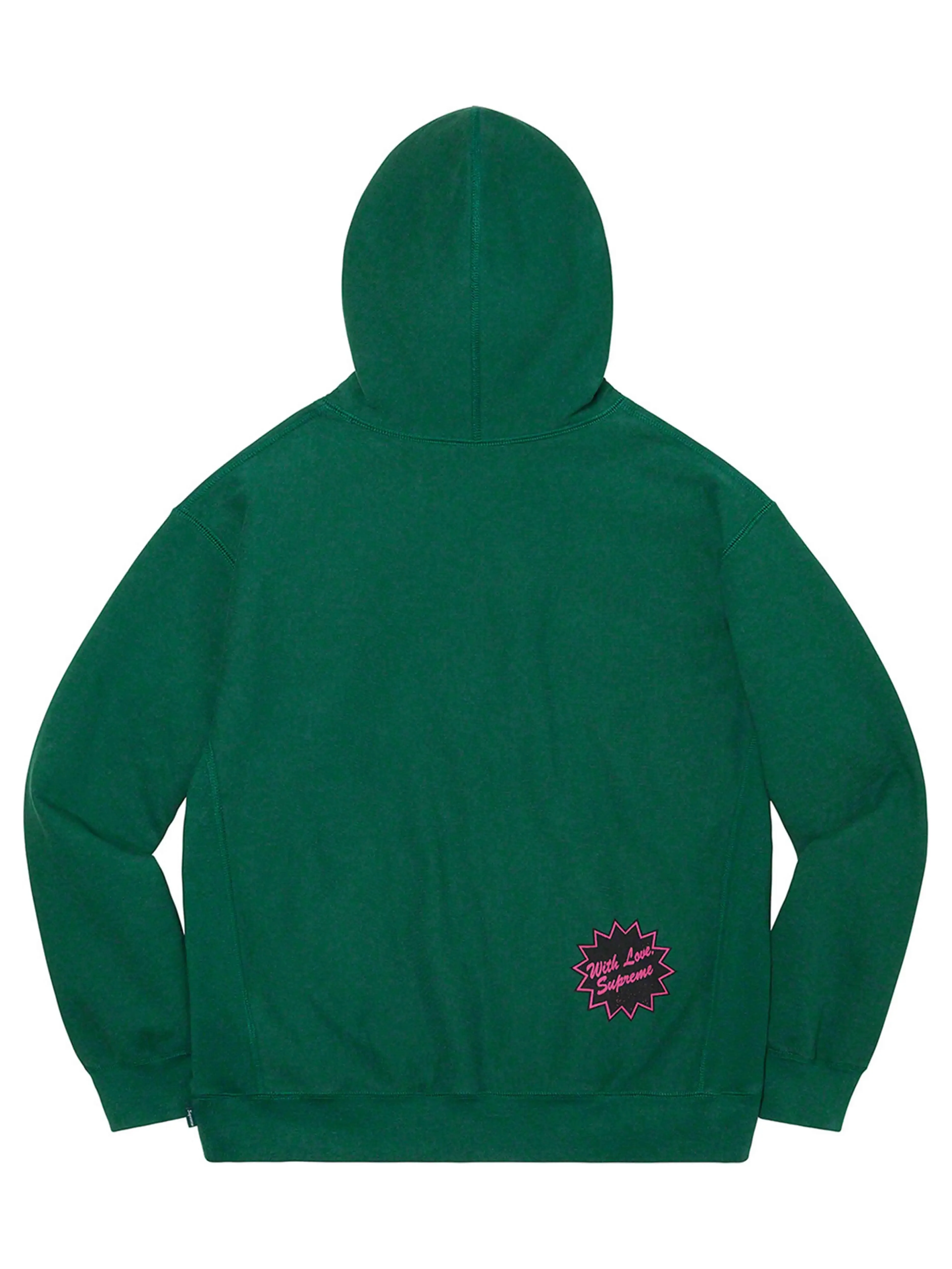 Supreme Jamie Reid Fuck All Hooded Sweatshirt Dark Green