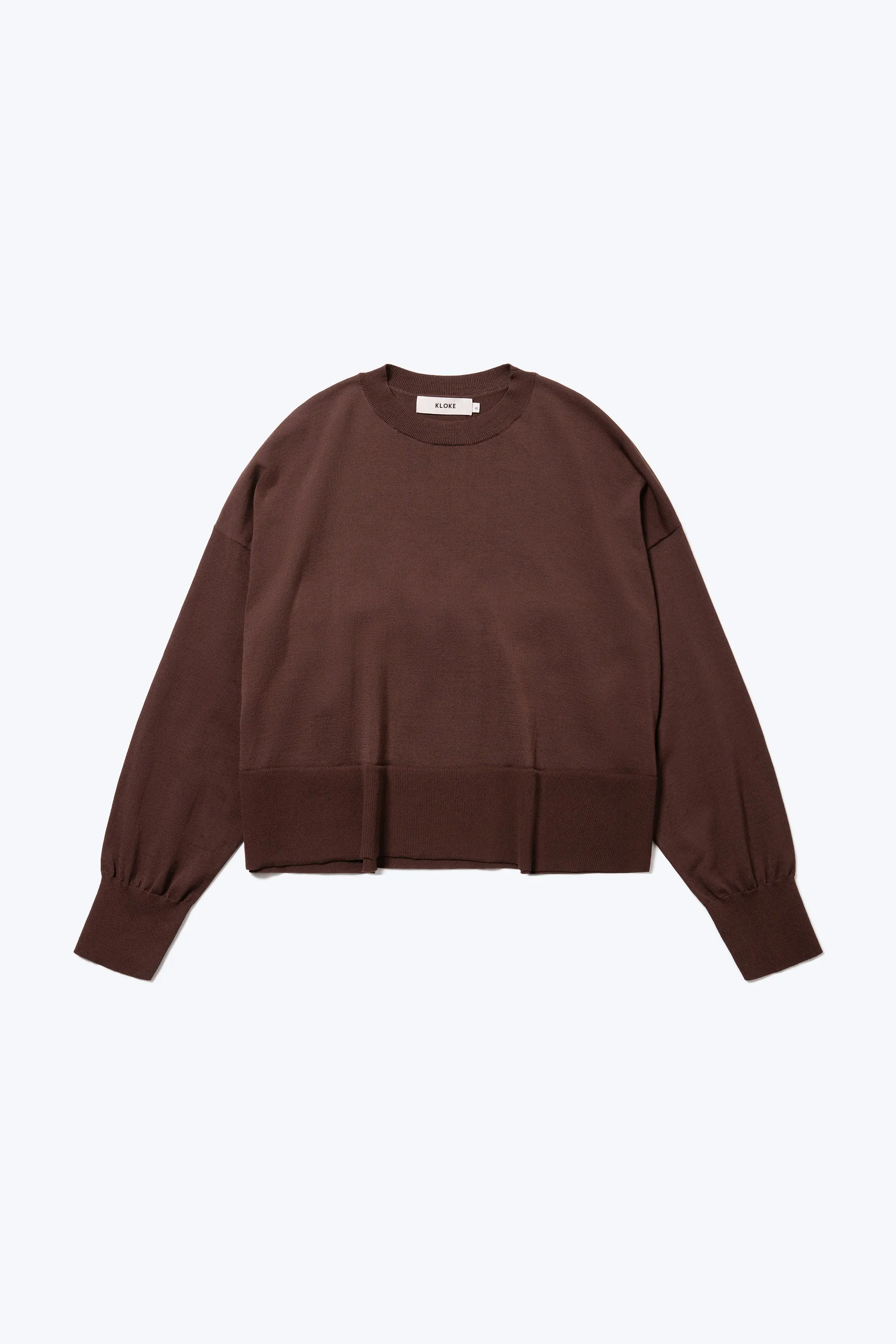 Swerve Keyhole Sweater Chocolate