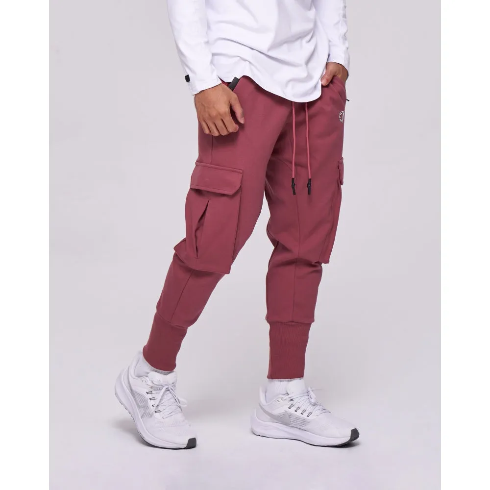 TEAMJOINED JOINED TRACK 3D POCKETS JOGGERS-RED