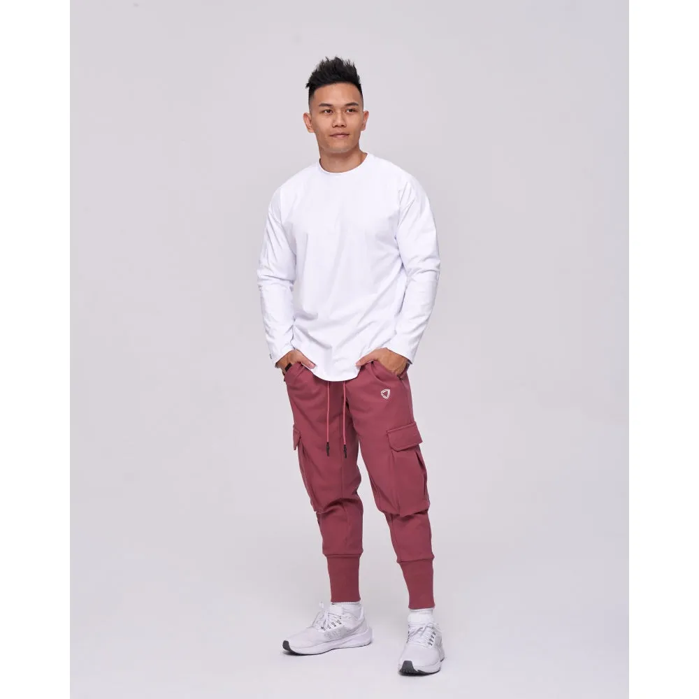 TEAMJOINED JOINED TRACK 3D POCKETS JOGGERS-RED