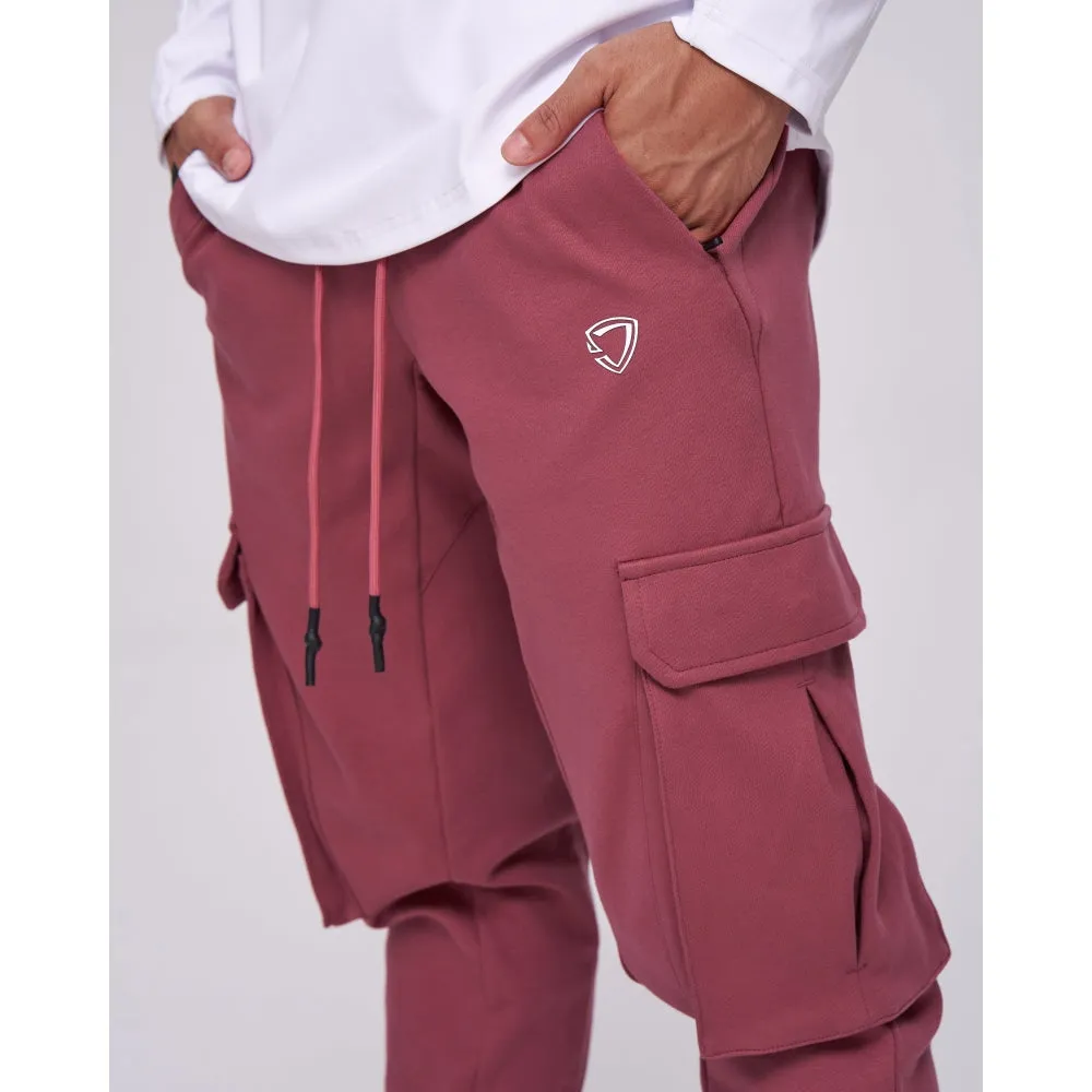 TEAMJOINED JOINED TRACK 3D POCKETS JOGGERS-RED