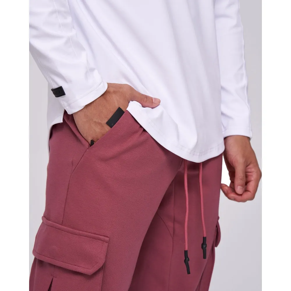 TEAMJOINED JOINED TRACK 3D POCKETS JOGGERS-RED