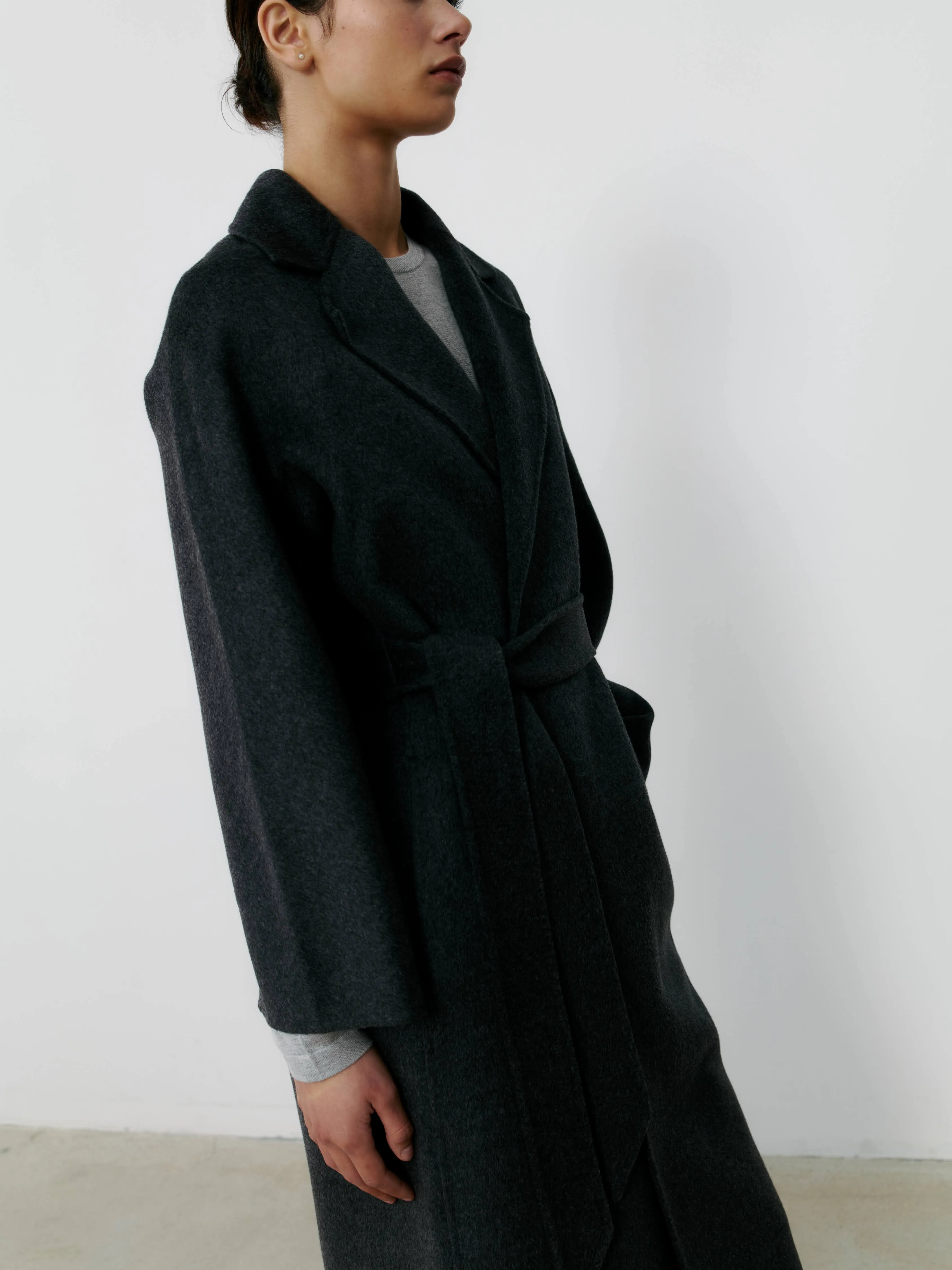 THE CURATED CLASSIC COAT - CHARCOAL