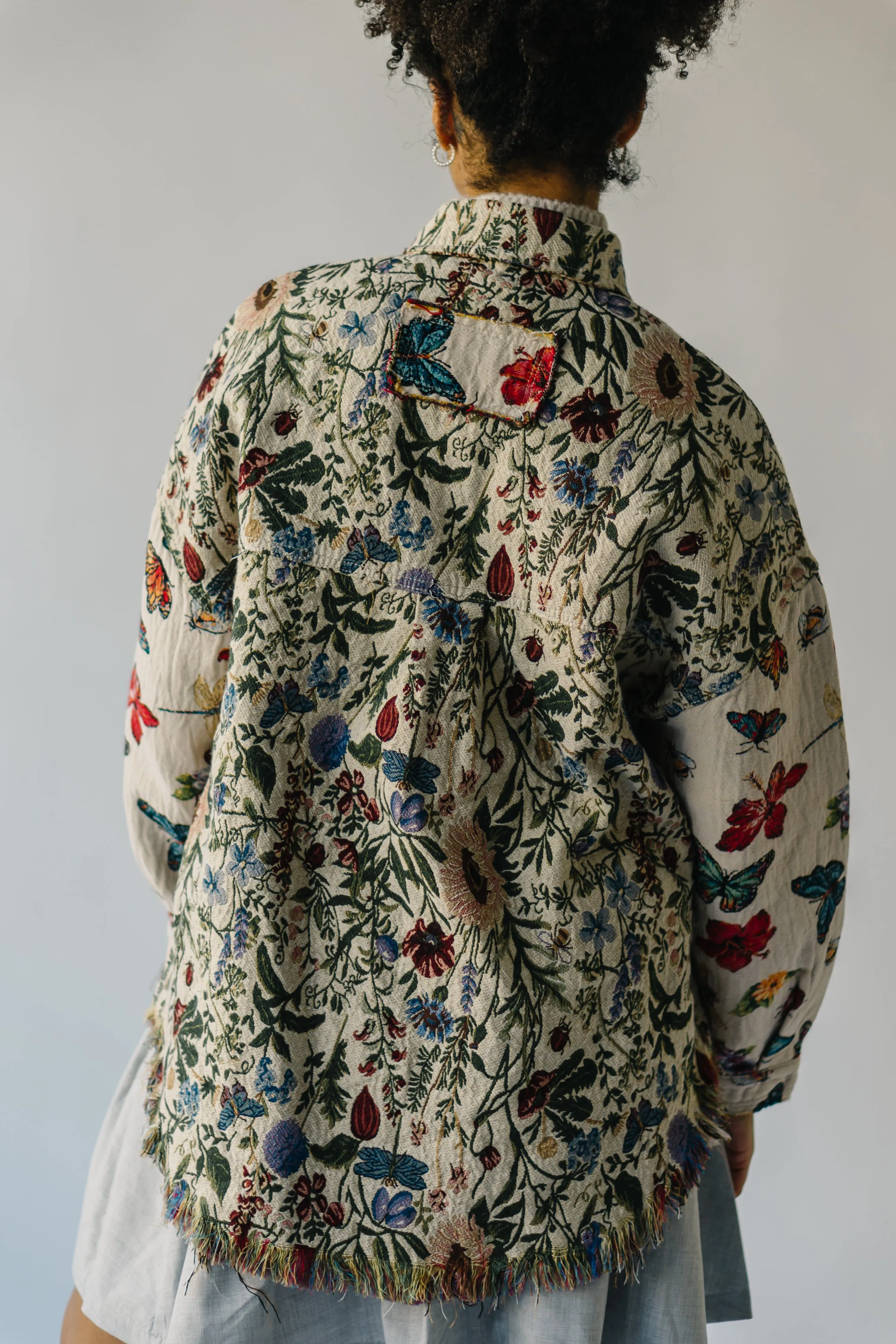 The Galloway Patterned Jacket in Almond Multi