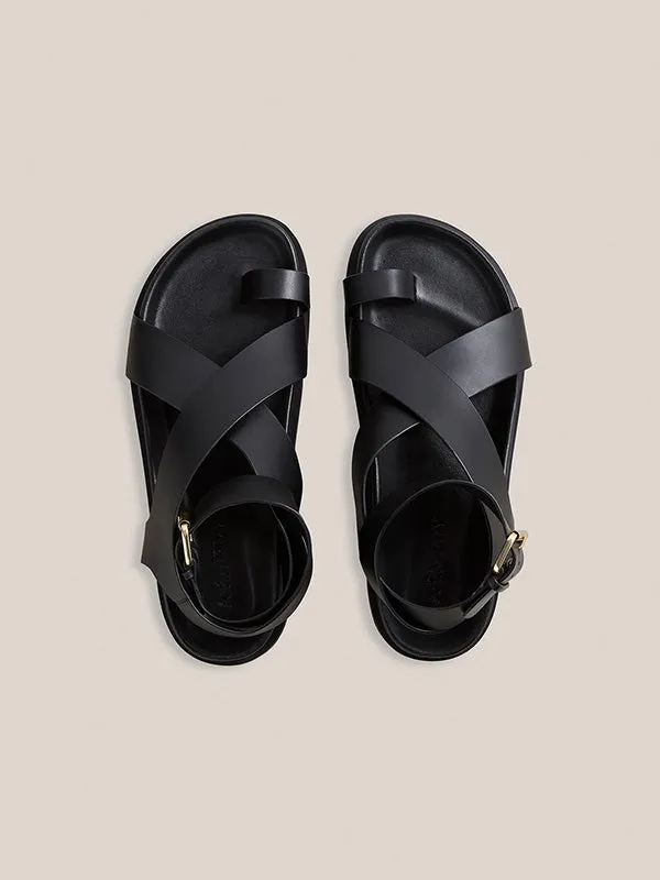 The Jalan Sandal in Black