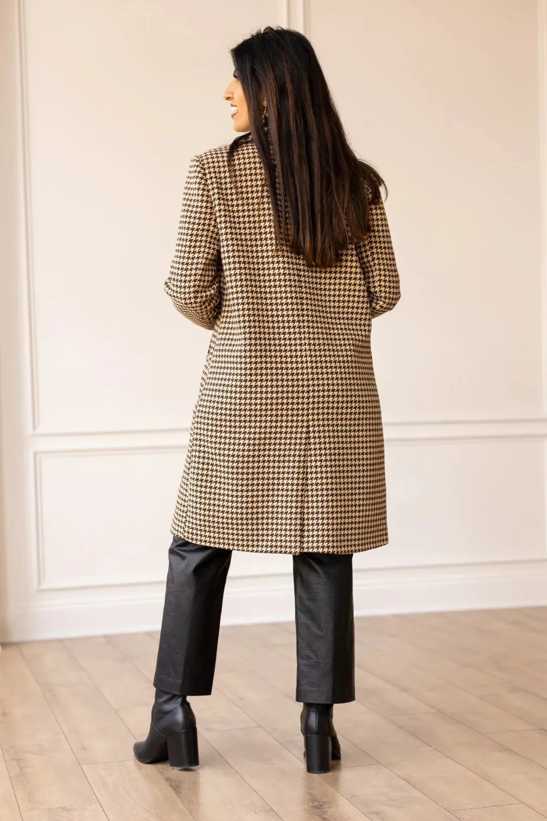 THE PHOEBE COAT, HOUNDSTOOTH