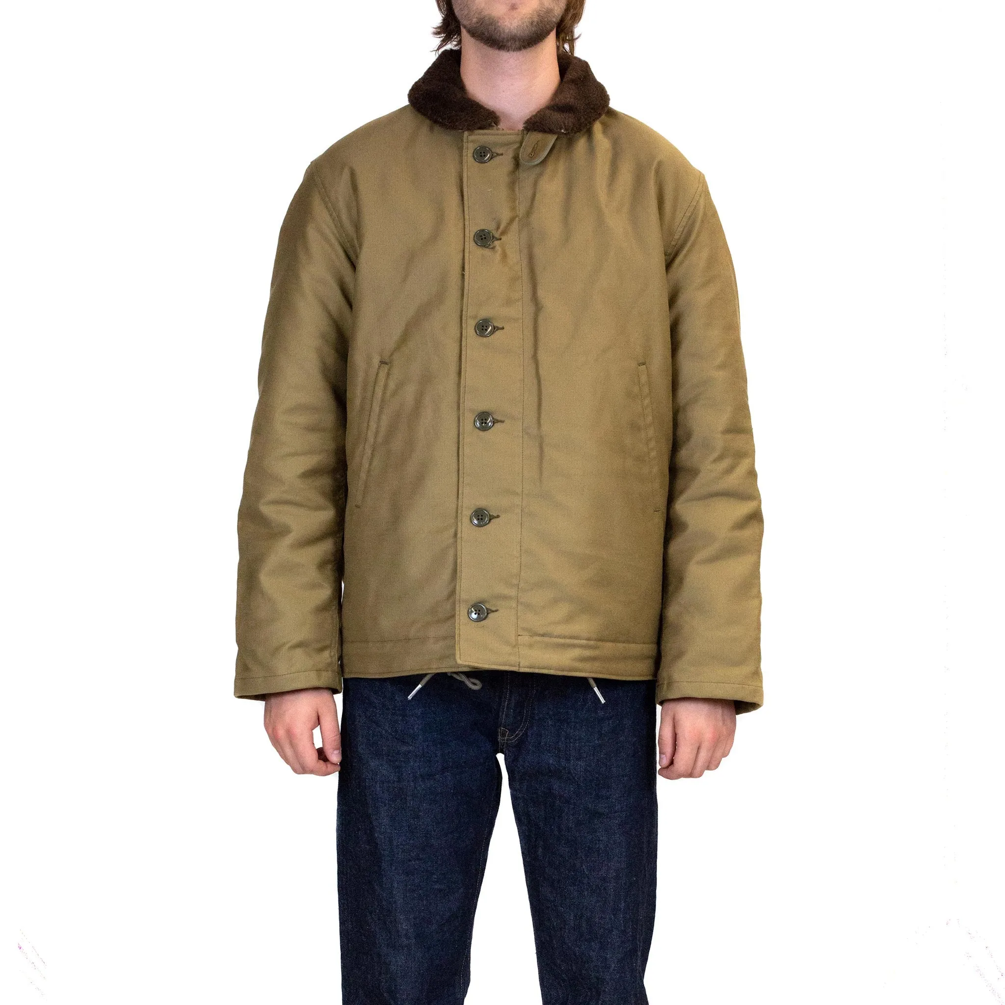 The Real McCoy's MJ13111 N-1 Deck Jacket Khaki