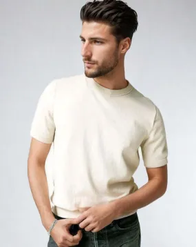 TULLY | Egyptian Cotton Short Sleeve Crewneck Sweater