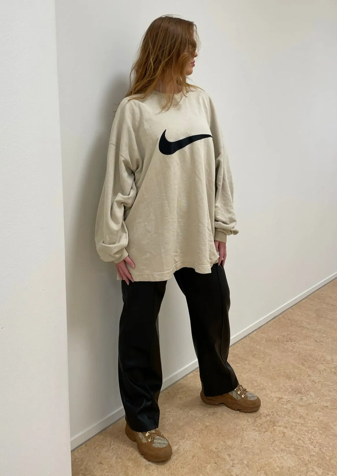 VINTAGE RARE NIKE BIG SWOOSH SWEATER XXL