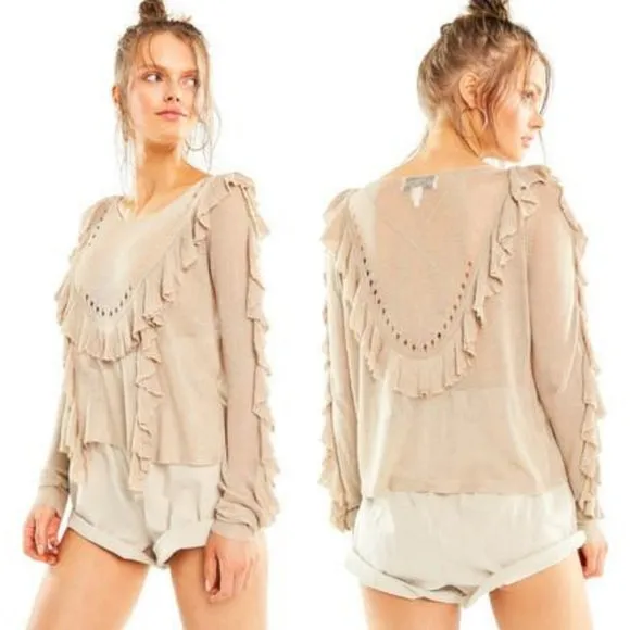 Wildfox Camilla Sweater Maderas Tan